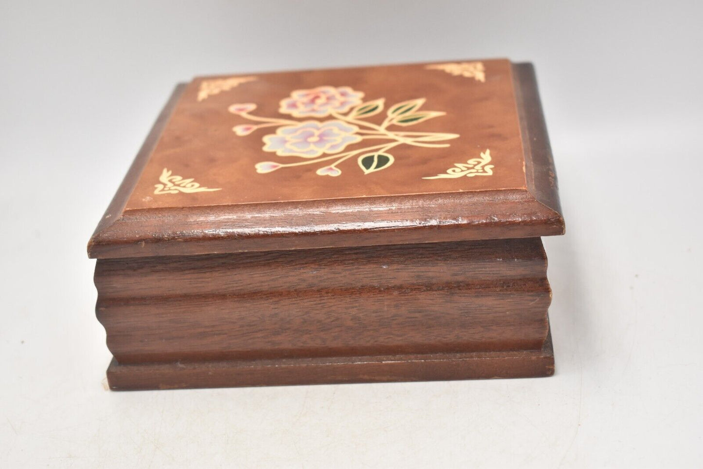 Vintage Wooden Decorative Jewellery Box, Trinket Box, Storage Box