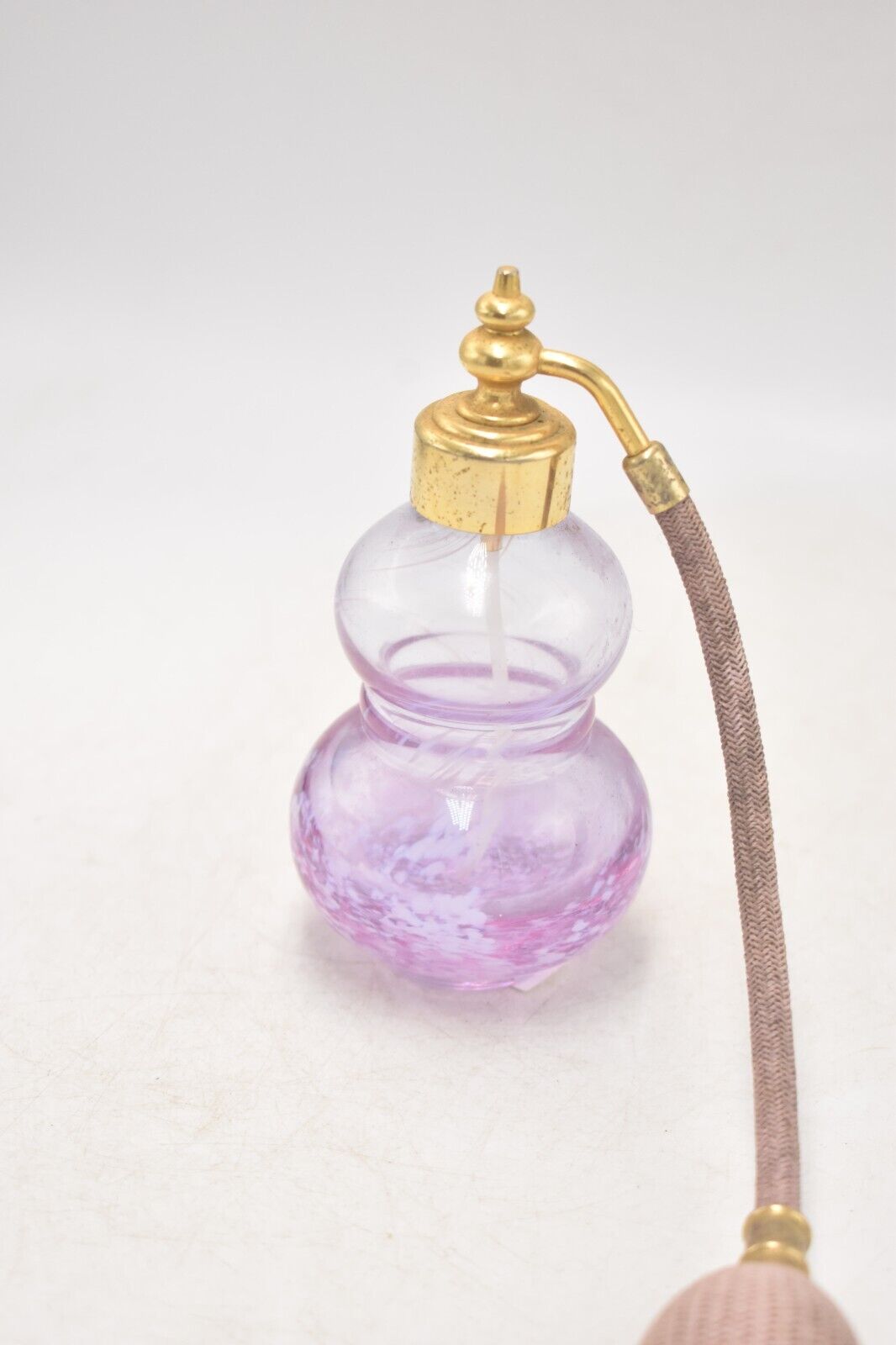 Caithness Glass Fragrance Perfume Bottle Atomiser Purple & White Swirl