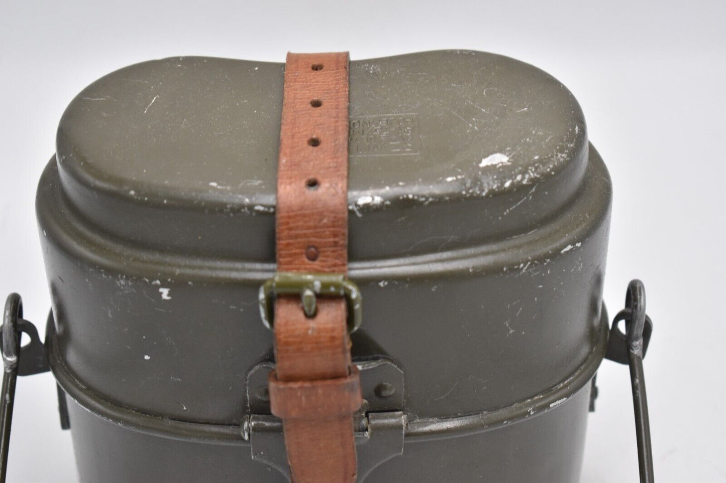 Polish Army Mess Kit Aluminium Military Bowler Pot – 2 Parts Mess Tin (Dated 198