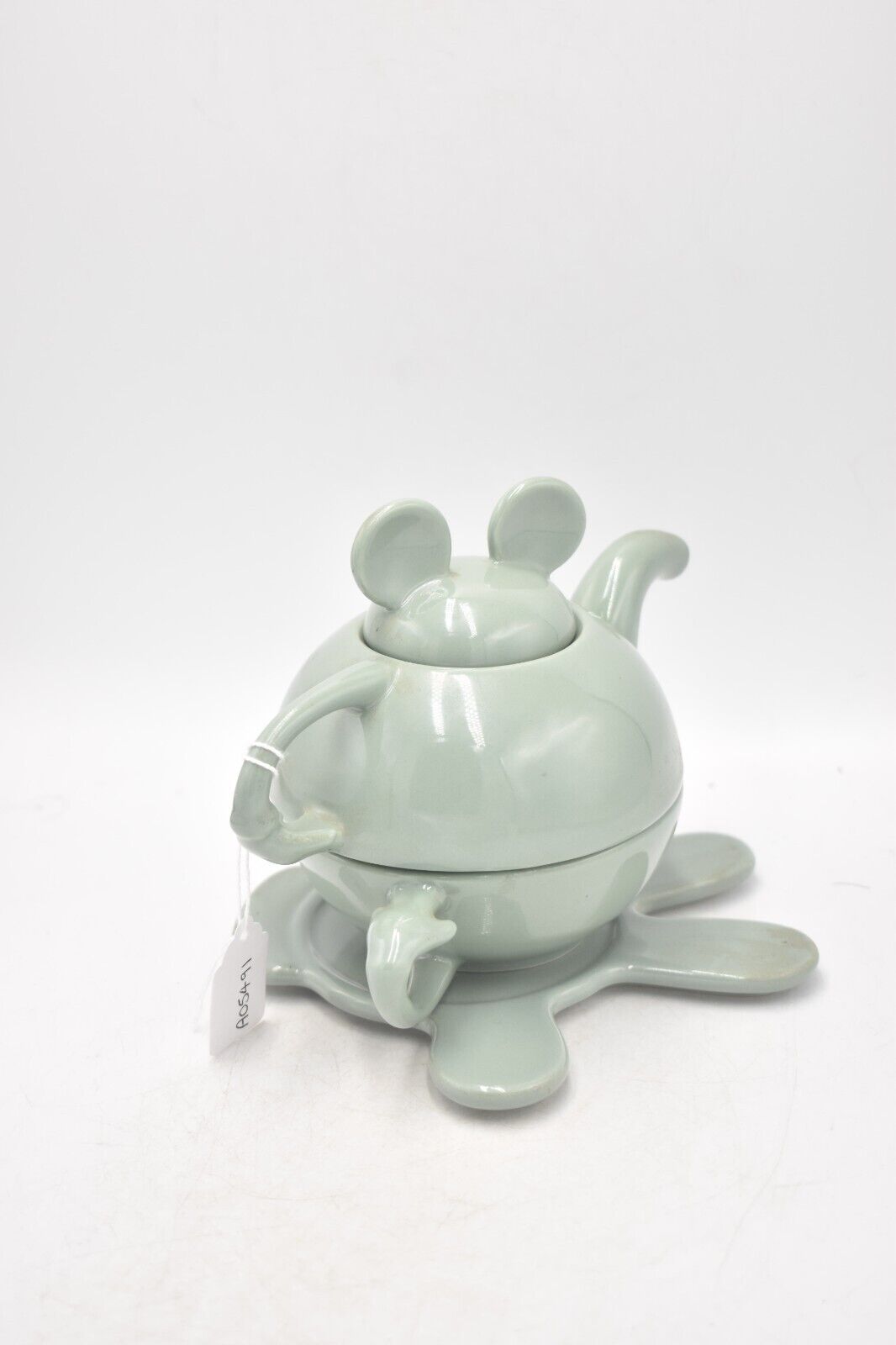 Vintage Disney Mickey Mouse Tea for One Teapot & Cup Green