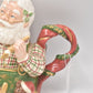 Vintage Fitz & Floyd Omnibus Santa's Toy Factory Teapot Decorative