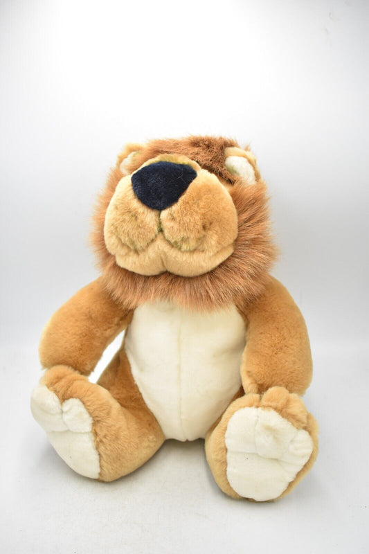 Vintage Lion Soft Plush Toy - Cuddly & Fluffy