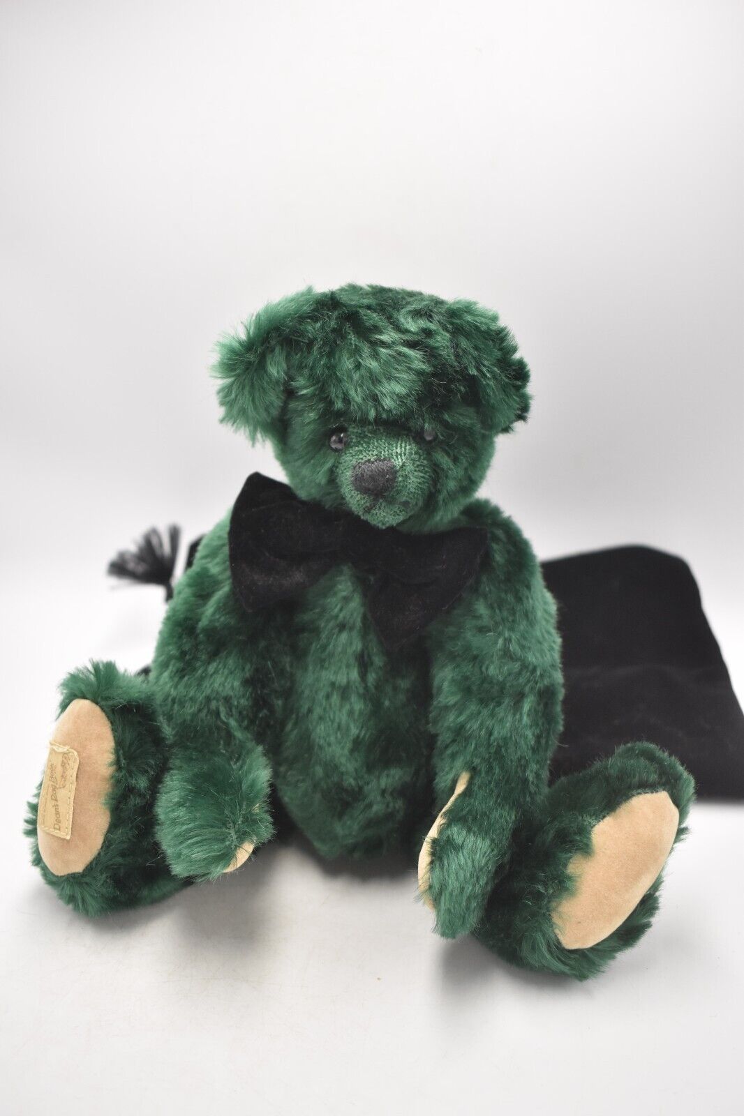 Deans Rag Book Co Luxury Green Mohair Teddy Bear Limited Edition Retired & Tags