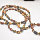 Vintage Retro Multi Colour Beaded Ladies Long Necklace Costume Jewellery 60cm