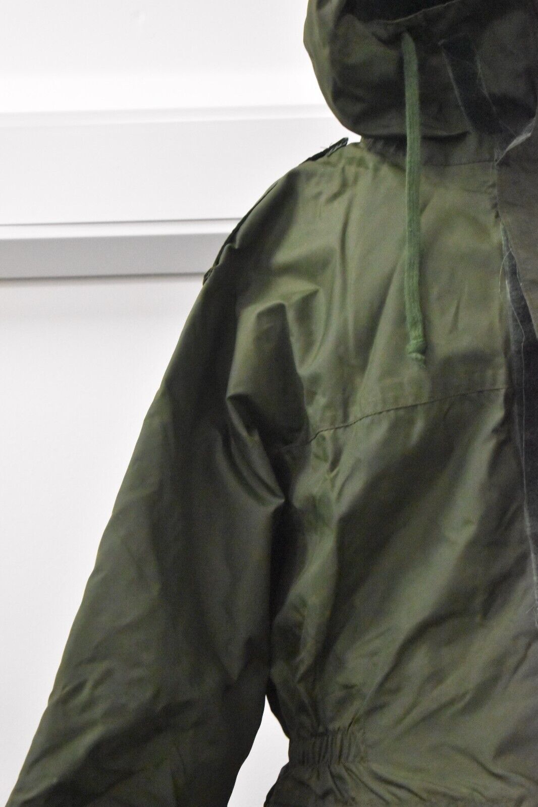 Vintage 1970s Army RAF Olive Green Foul Weather Waterproof Jacket Chest 46"