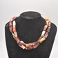 Vintage Australian Mookaite Jasper Stone Bead Necklace 925 Silver Clasp