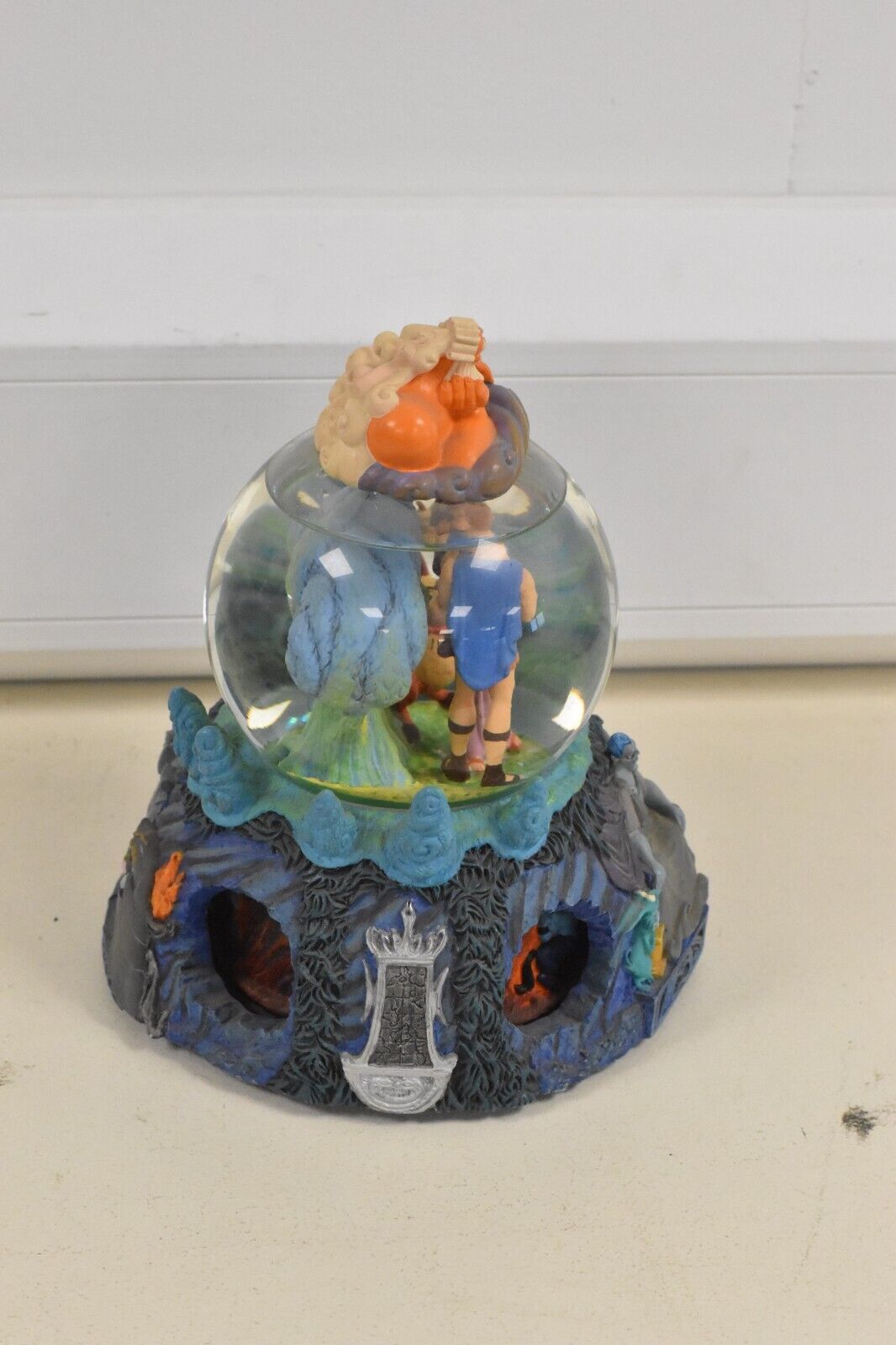 Disney Hercules Megara & Hades Musical Snow Globe – "I Won’t Say" Rotating Base