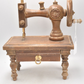 Vintage Wooden Toy Sewing Machine Display Piece