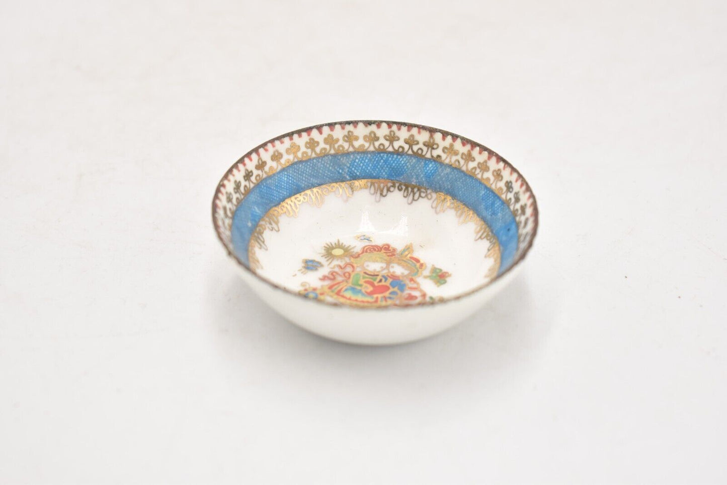 Vintage Handmade Austrian Ceramic Miniature Bowl Decorative Collectible