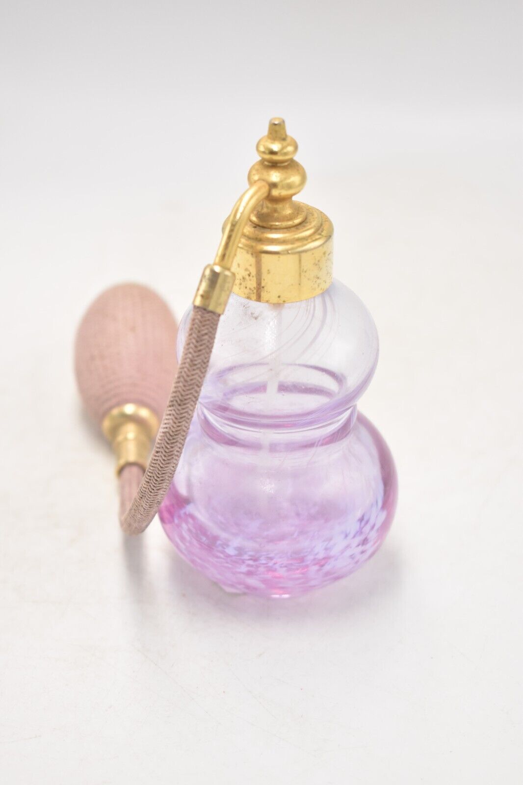 Caithness Glass Fragrance Perfume Bottle Atomiser Purple & White Swirl