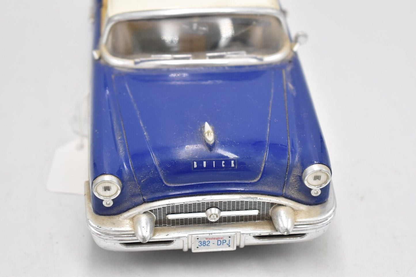 MIRA 1955 Buick Century Convertible Dark Blue/White Scale 1/18 Model Car