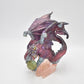 Mythical Purple Gothic Fantasy Dragon Figurine Ornament Statue