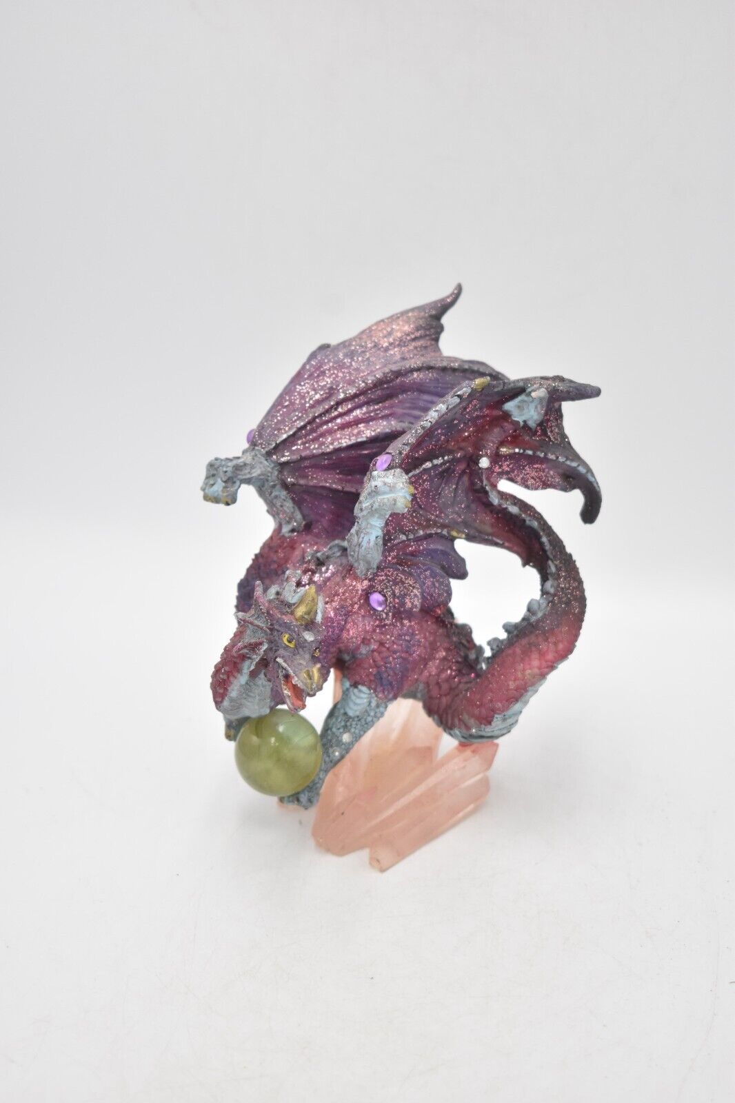 Mythical Purple Gothic Fantasy Dragon Figurine Ornament Statue