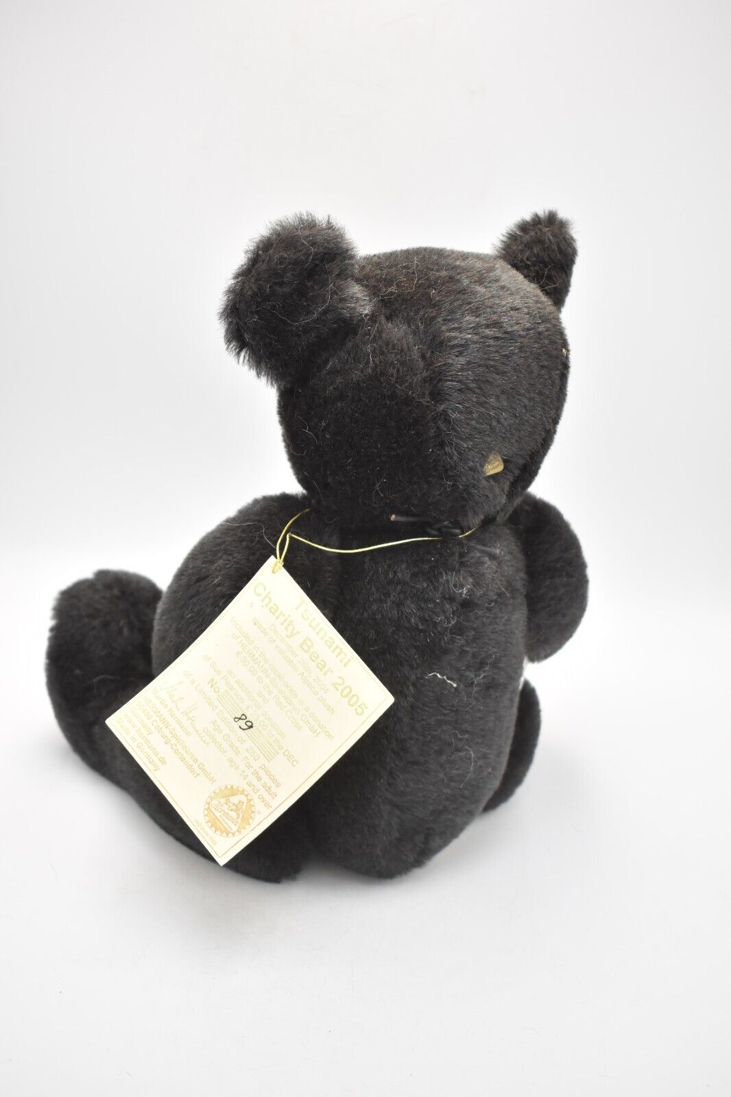 Hermann Tsunami Charity Teddy Bear 2005 Limited Edition Tagged Retired