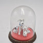 Disney 101 Dalmatians Figurines Inside Glass Dome