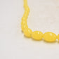 Art Deco Bakelite Butterscoth Amber Egg Yolk Graduated Beaded Necklace 60cm