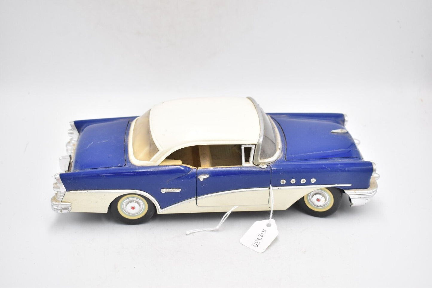 MIRA 1955 Buick Century Convertible Dark Blue/White Scale 1/18 Model Car