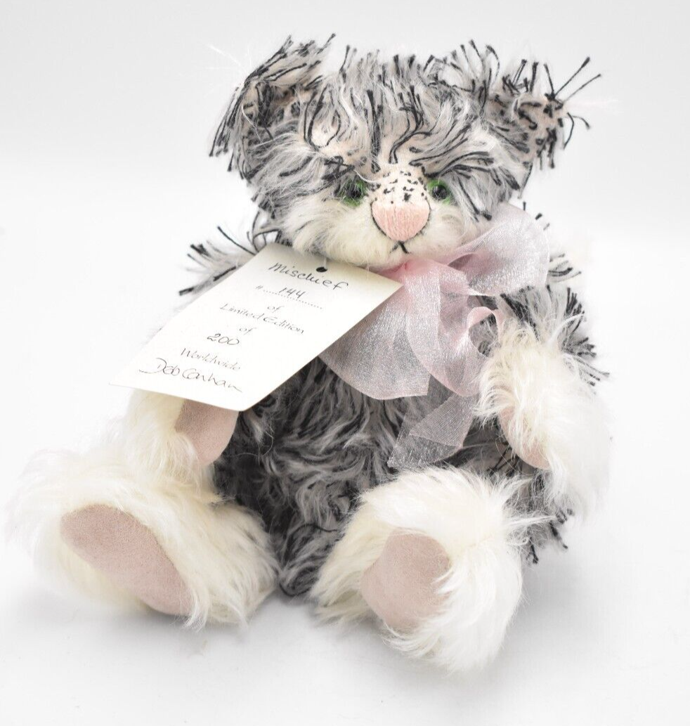 Deb Canham Mischief Cat – Limited Edition – Retired & Tagged – Artist Teddy Bear