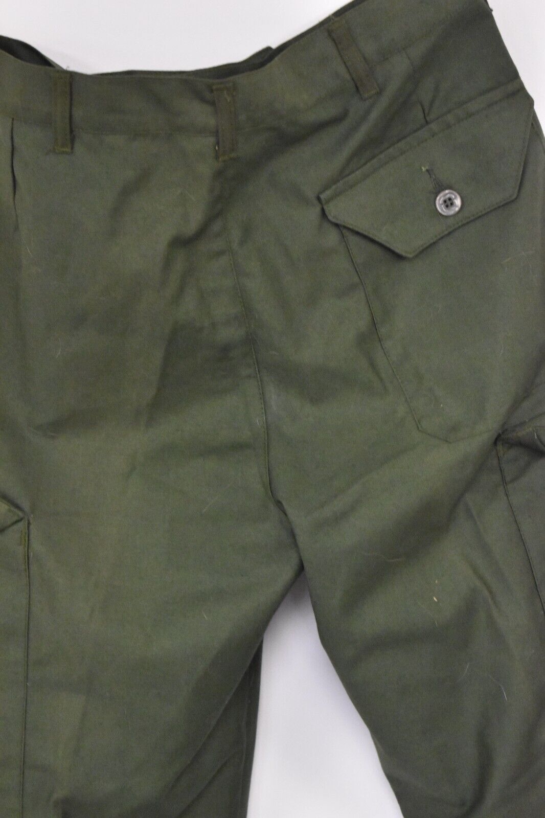 Vintage Swedish Army Olive Green Combat Trousers – Dated 1976, W30" L32"