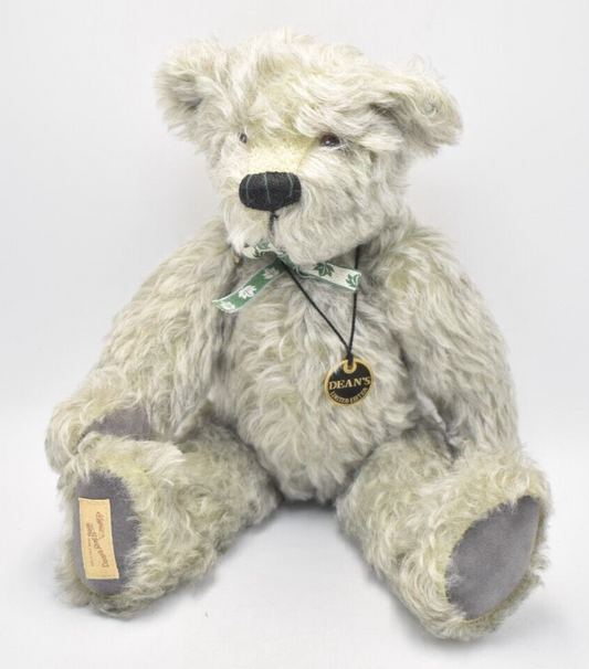 Deans Rag Book Co Green Sleeves Teddy Bear Retired & Tagged