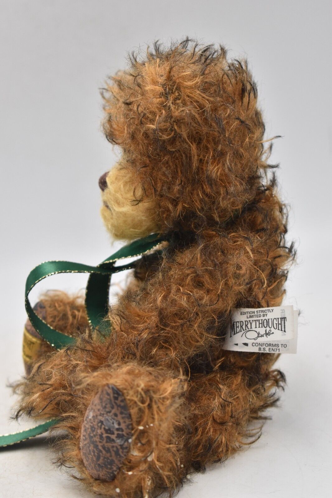 Merrythought Mohair Teddy Bear with Leather Paws Limited Edition Retired