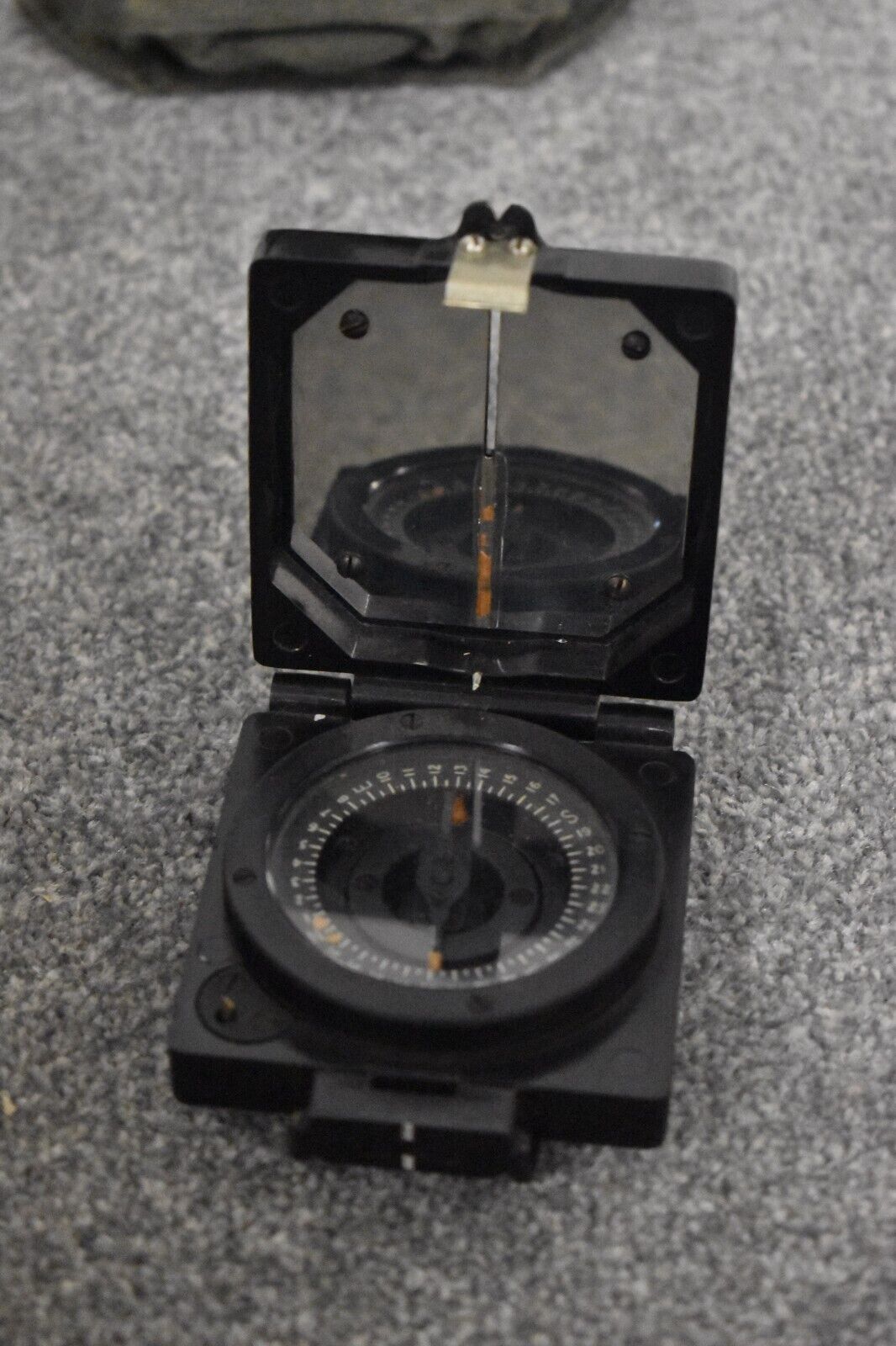 British Army 44 Pattern Compass Pouch Dated 1967 & Magnetic Marching Compass MK1