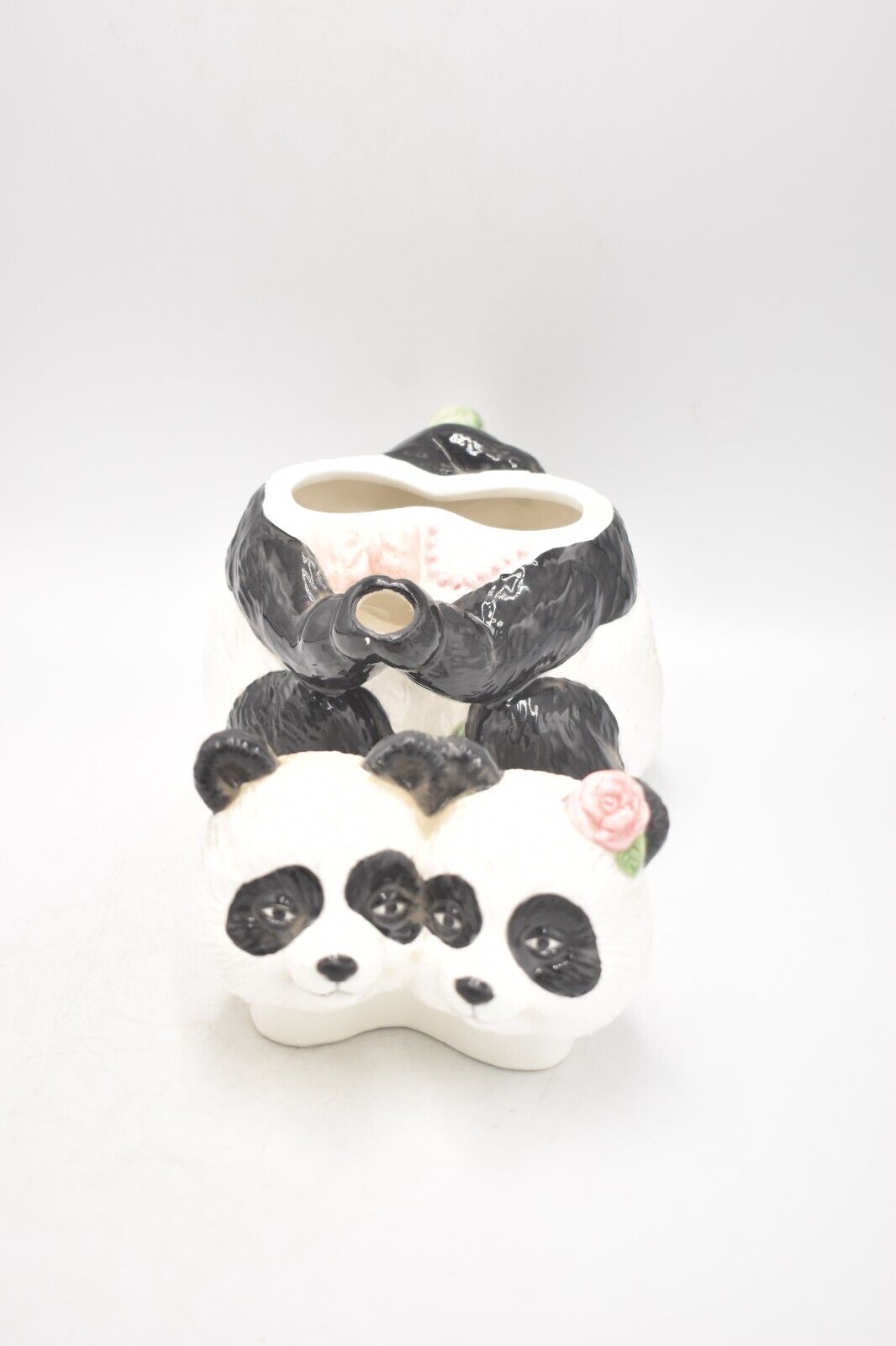 Vintage Panda Couple Teapot Novelty Decorative Collectible