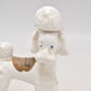 Vintage Rynbende Pottery White Poodle Dog Bottle Cherry Brandy Holland Ceramic