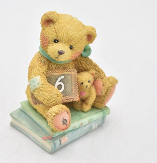 Cherished Teddies Age 6 Chalking up Six Wishes Figurine