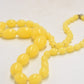 Art Deco Bakelite Butterscoth Amber Egg Yolk Graduated Beaded Necklace 60cm