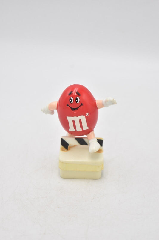 M&M's Red Peanut Character Hurdler Cake Topper 1992