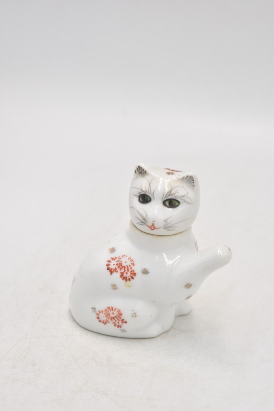 Vintage Chinese Lucky Cat Miniature Teapot Novelty Decorative Collectible