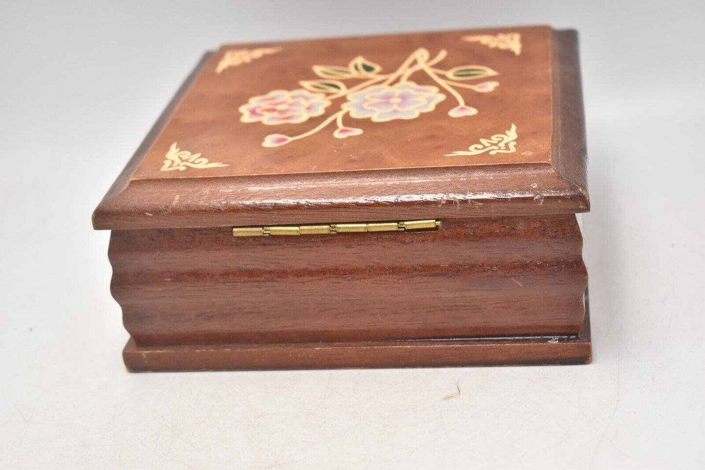 Vintage Wooden Decorative Jewellery Box, Trinket Box, Storage Box