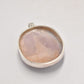 Vintage Sterling Silver 925 & Blue Lace Agate Pendant for Necklace