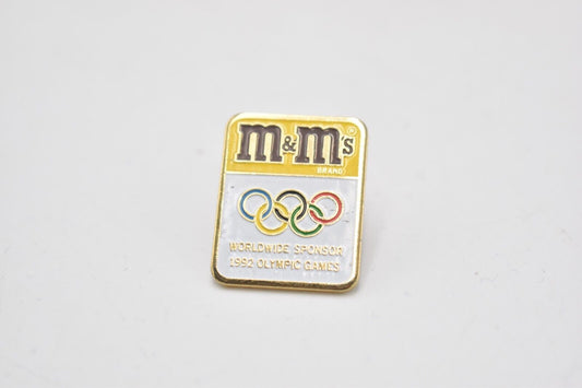 M&M's 1992 Olympic Sponsor Pin Badge