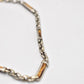 Vintage Sterling Silver Necklace with Tiger Eye Gemstones - 42cm