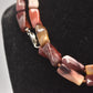 Vintage Australian Mookaite Jasper Stone Bead Necklace 925 Silver Clasp