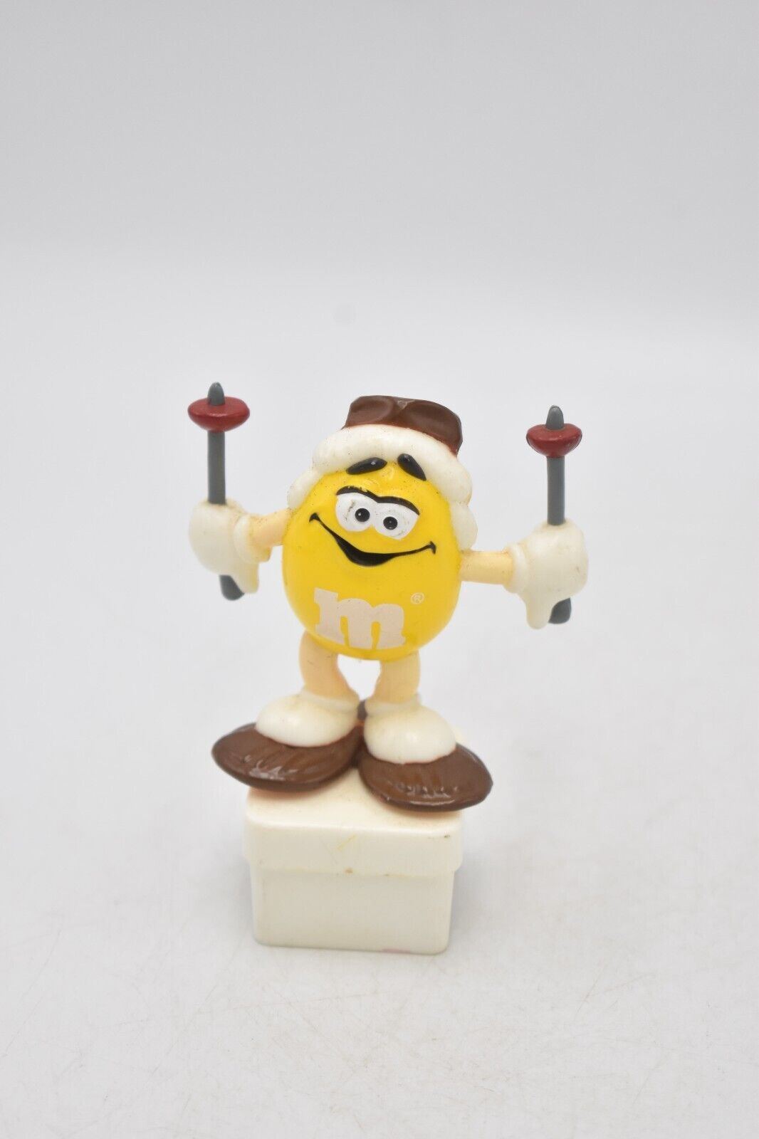 M&M's Yellow Character Snow Shoe Cake Topper