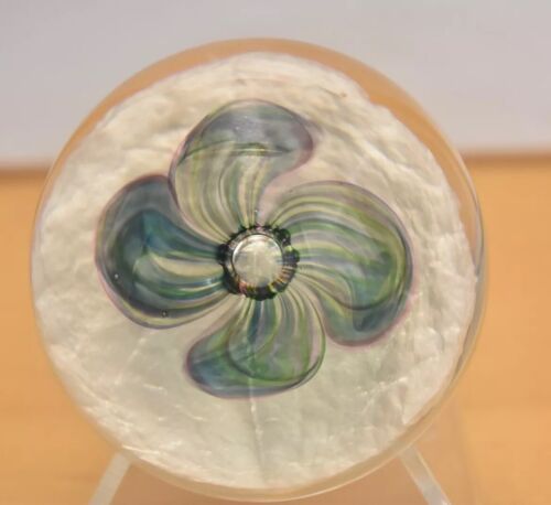 Vintage Selkirk Glass Paperweight Northern Lights Ltd 500 Peter Holmes