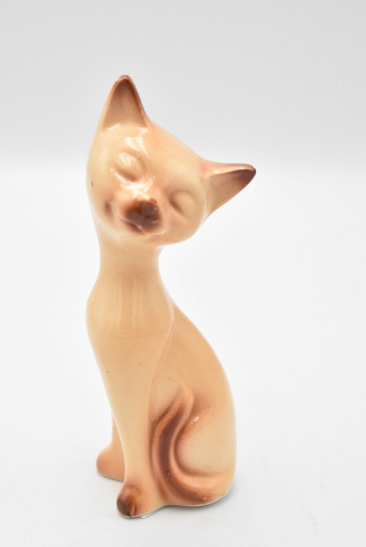 Vintage Siamese Long Neck Cat Figurine Statue Ornament