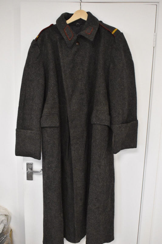 Original Soviet Era Bulgarian Army Junior NCO Wool Greatcoat – 42" Chest