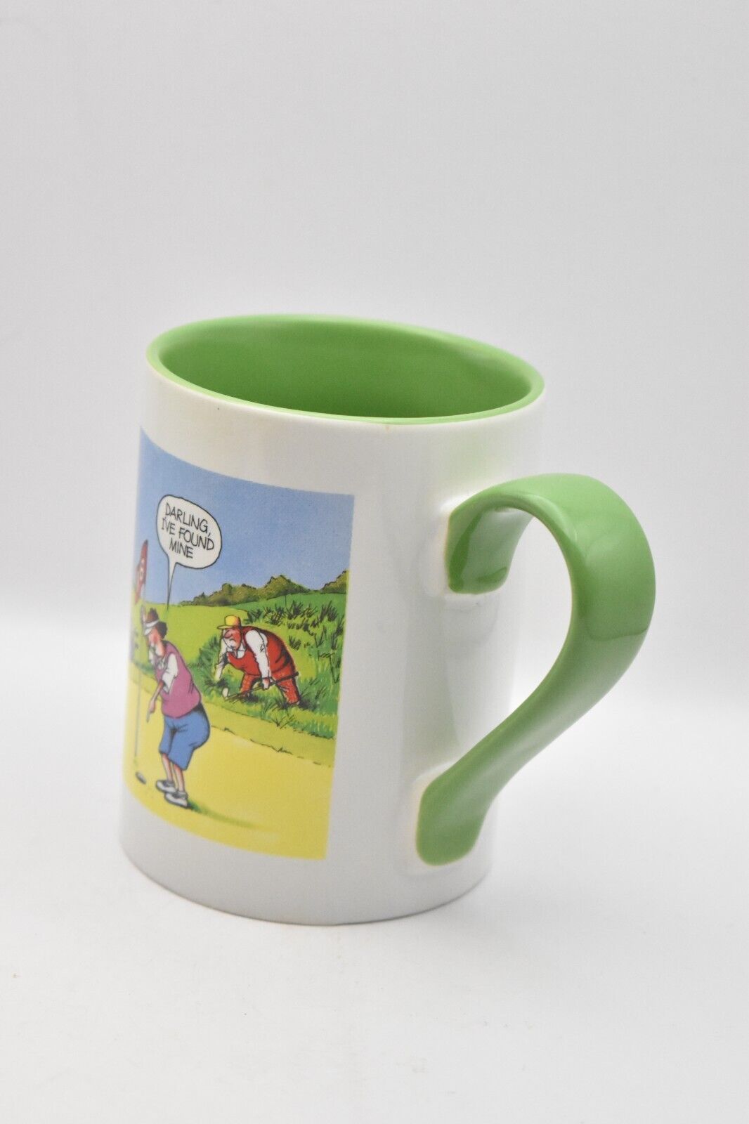 Russ Berrie & Co Novelty Golf Mug Darling I've Found Mine Coffee Mug Tea Cup