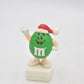 M&M's Green Peanut Character Snowball Throwing Cake Topper 1992