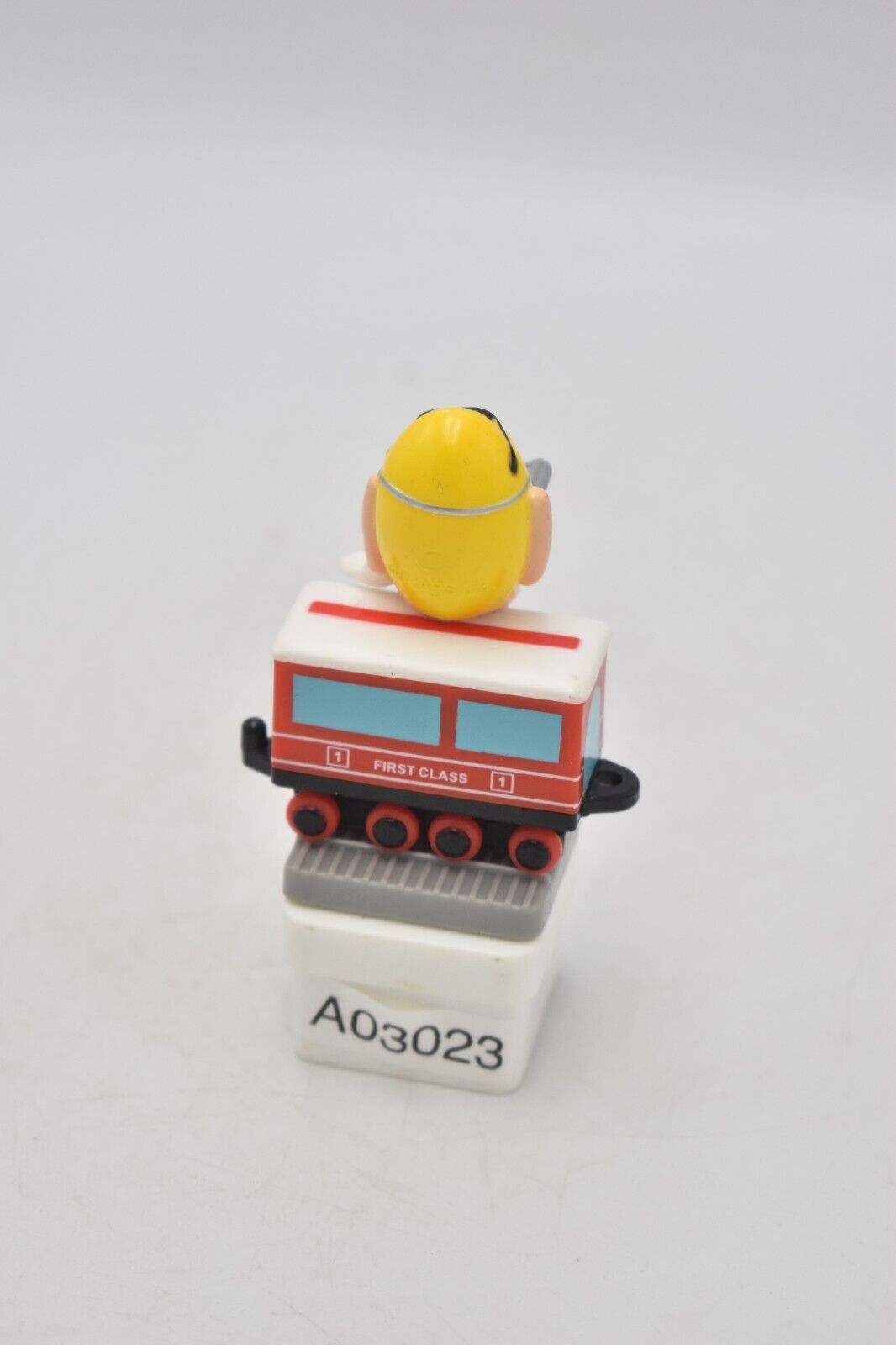 M&M's Yellow Peanut Character 1st Class Train Carriage Cake Topper