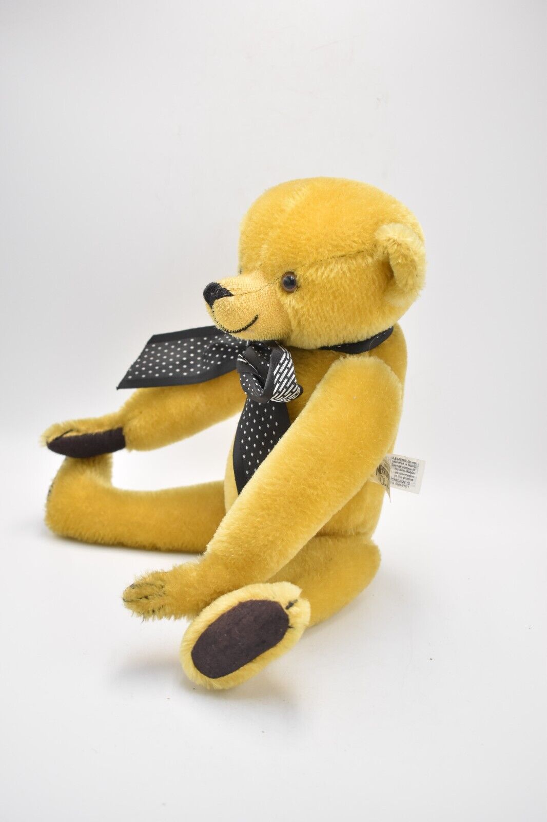 Merrythought Teddy Bear Long Limbs and Golden Mohair Limited Edition Retired