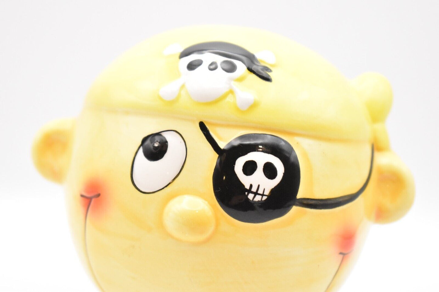 Vintage Novelty Pirate Money Box Pigg Bank Coin Bank Ceramic