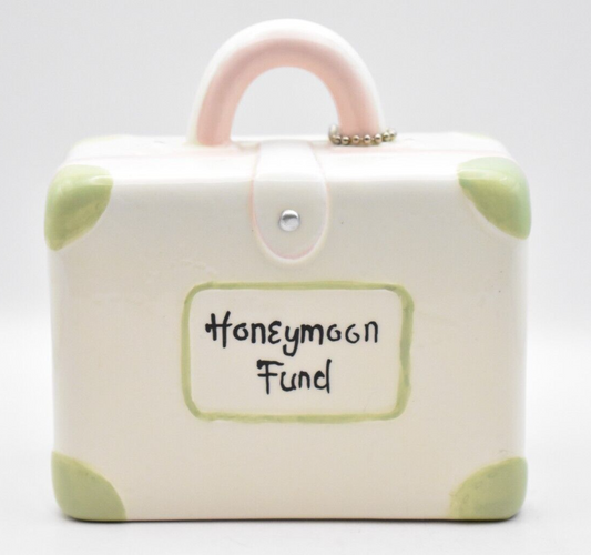 Honeymoon Fund Ceramic Novelty Money Box Piggy Bank Coin Bank