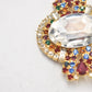 Vintage Brooch Gold Tone Rhinestone Ladies Brooch Women's Brooch