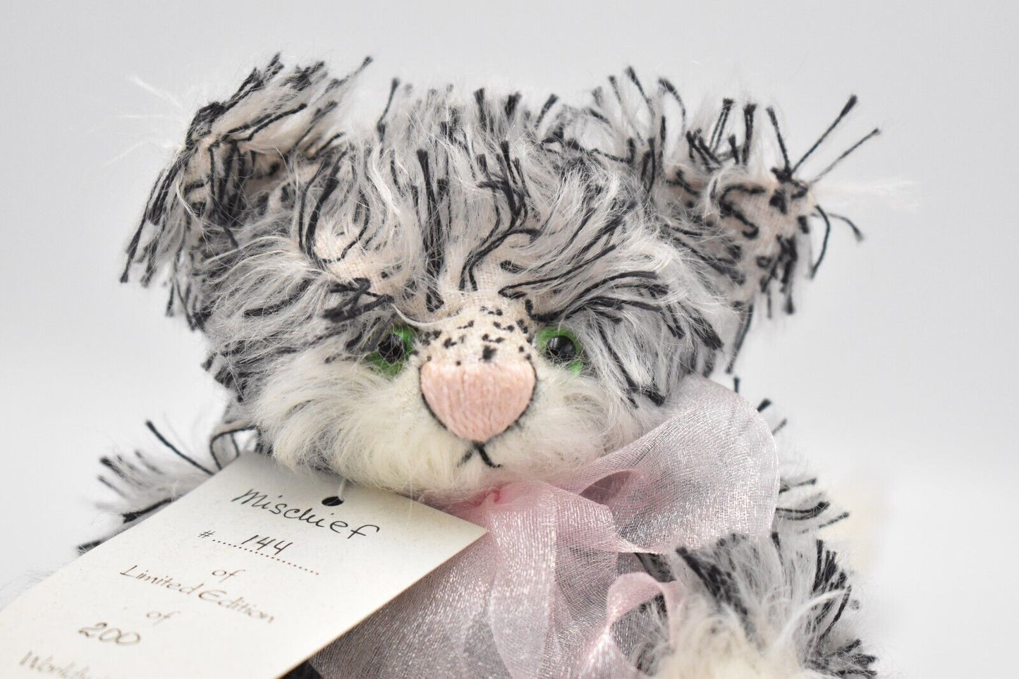 Deb Canham Mischief Cat – Limited Edition – Retired & Tagged – Artist Teddy Bear