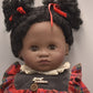 Zapf Creation Soft Body Black Ethnic Doll with Afro Hair and Lifelike Blinking